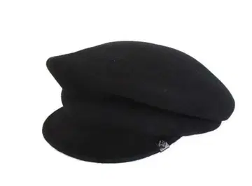 카시라 CA4LA 마린 캡 헌팅 캡 베레모 울 블랙 모자