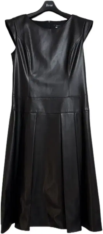 Rene 르네 에코 가죽 원피스 블랙 34