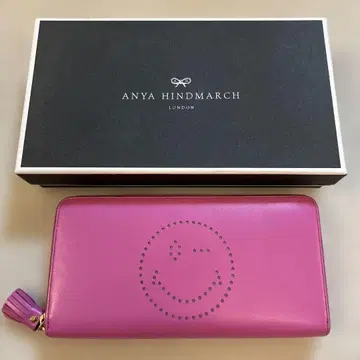 안야 힌드마치 장지갑 핑크
