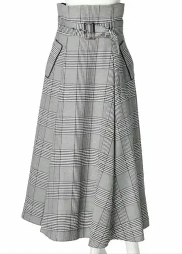 마이 스트라다 체크 플레어 스커트