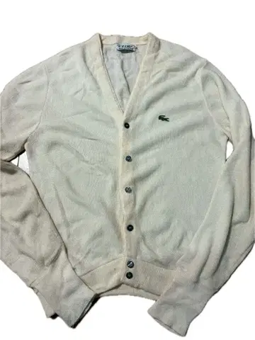 레어! IZOD LACOSTE 70s 화이트칼라 빈티지 가디건