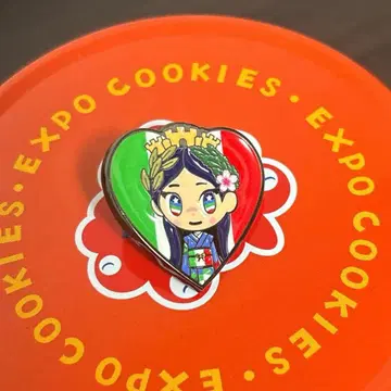 오사카 만박 이탈리아 이탈리아짱 핀 배지