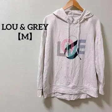사유 있음 LOU & GREY [ M ] LOVE 프린트 후드티 화이트