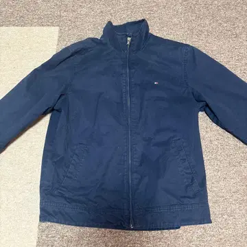TOMMY HILFINGER 네이비 지퍼식 자켓