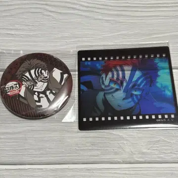 아카자 오타노시미 복권 필름풍 클리어 카드 캔뱃지 세트