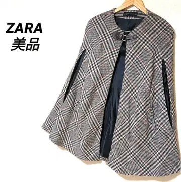 ZARA 울 판초 케이프 자켓 노카라 새상품급 완판 가을/겨울