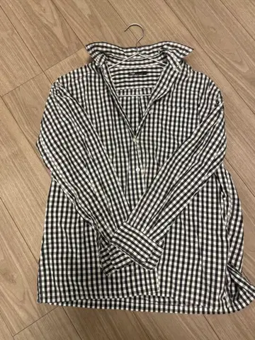 [ 고품질 ] Plage 깅엄 체크 긴팔 셔츠