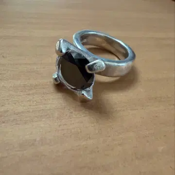 [ e.m. ] 1알 지르코니아 실버 반지 11호