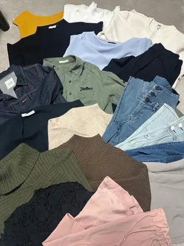 [ 30벌 ] 니트 묶음 판매 상의 하의 ZARA moussy