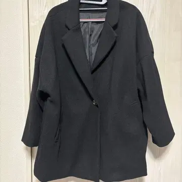 시착만 한 상품 오버 사이즈 블랙 루즈 테일러드 코트[ze585] GRL