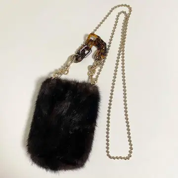 nouer 누에르 퍼 2way 미니 숄더백 핸드백