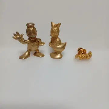 도널드 덕 데이지 덕 골드 핀 배지 세트