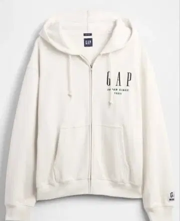 GAP 후드티 30주년 기념 30th 기념일 집업 화이트 컬러 M