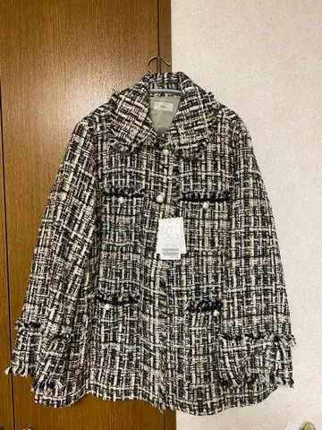 화이트 트위드 자켓 IENA 38