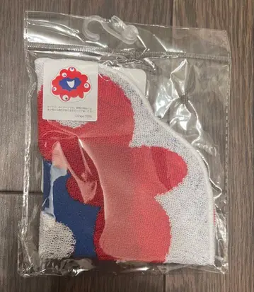 오사카 간사이 만박 빨간색 미야쿠미야쿠 자카드 미니 타월 다이컷