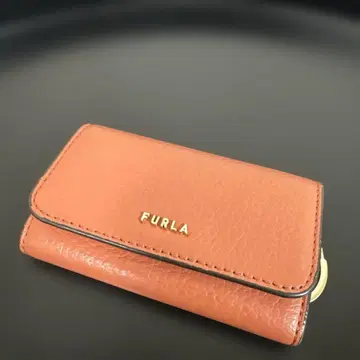 FURLA 훌라 키케이스 가죽 키링 포함 열쇠 지갑