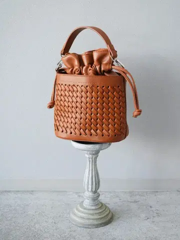 뤼미에 뜨개질 버킷 숄더 BAG 브라운