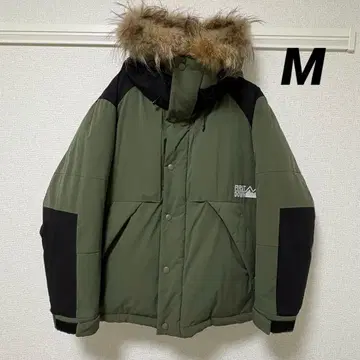 FIRST DOWN 후드 부착 다운 자켓 올리브 그린