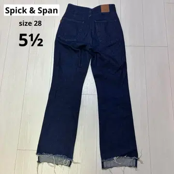 Spick&Span 플레어 팬츠 슬릿 데님
