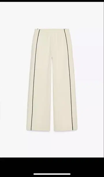 ZARA 대비 파이핑 와이드 레그 팬츠 xs