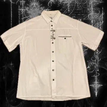 short sleeve shirt 그런지 자수