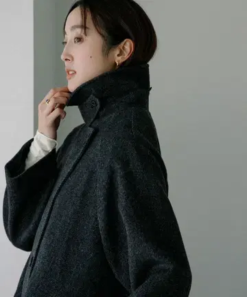 23AW 스탠칼라 롱 코트