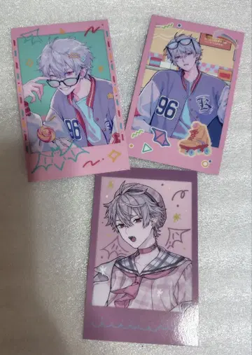 니지산지 ChroNoiR 뉴 레트로 스타일 쿠츠하 폴라로이드풍 카드