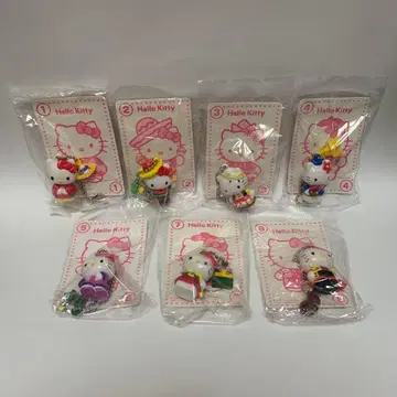 헬로키티의 세계 여행 키링 마스코트 7종 미개봉