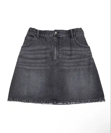 PUNYUS 사다리꼴 데님 미니 스커트