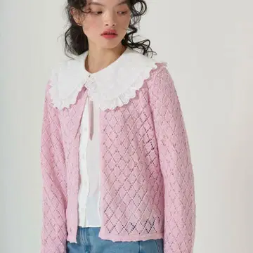 tina jojun 빅칼라 도킹 블라우스 화이트