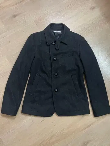 블랙의 피코트 스타일 자켓