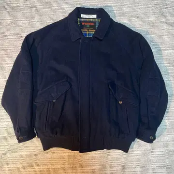90s McGREGOR 짧은 기장 울 해링턴 자켓 스윙탑 L