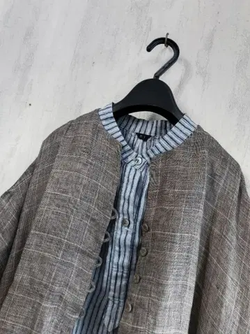 LOISIR 린넨 가운 가디건 롱 셔츠 겉옷