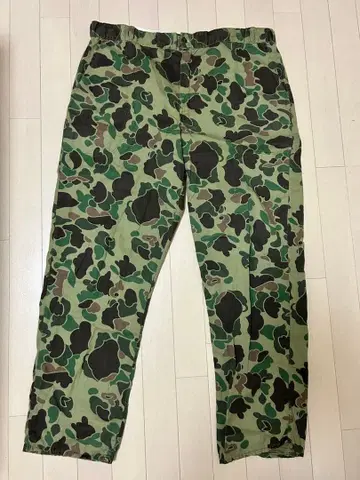 60년대 민간품 카모 팬츠 덕헌터 카모 60s 카모플라쥬