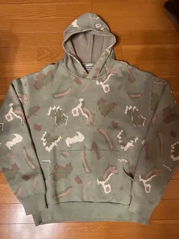 카모 패턴 후드티 카모 후디 GAP 짧은 기장 헤비