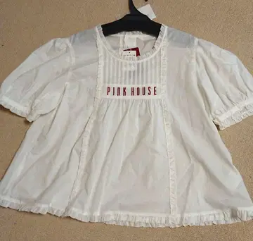 [ 핑크하우스 ] 반팔 블라우스 [ 미사용 ]