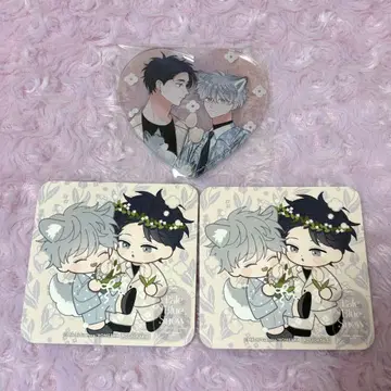 말단 바닥 콜라보 카페 아크릴 코스터 아쿠코 코스터 애매한 울프