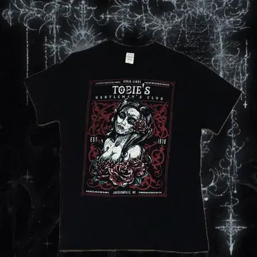 Tobie's Gentlemen's Club 티셔츠 y2k 그런지