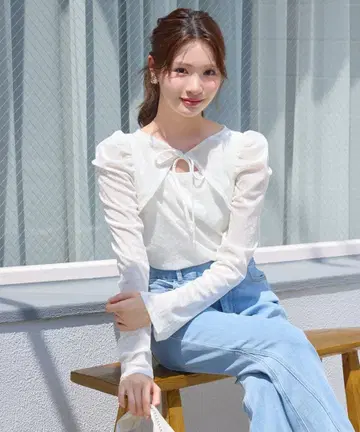 LILLIAN CARAT 시어 벨로아 2WAY 상의 2종 세트