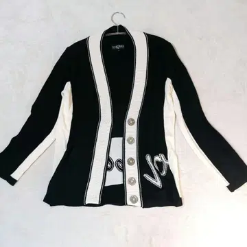 VALENZA SPORTS 바이컬러 가디건 로고 L