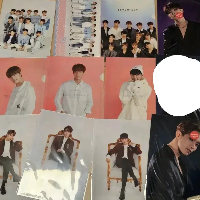 세븐틴 클리어파일 L홀더