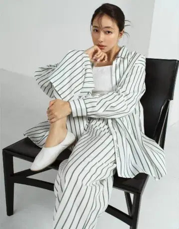 새상품급 젤라또피케 컬러 스트라이프 BIG 셔츠