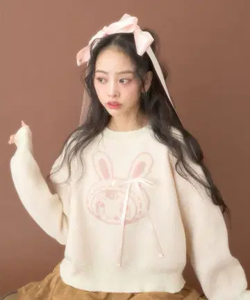 미제 [베리에짱] 자카드 니트 메조피아노