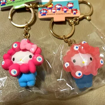 키티 만박 미야쿠미야쿠 산리오 키링 클리어 파스텔 2개