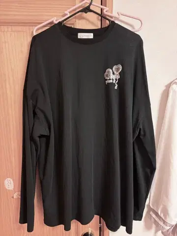 pium 테디 프렌즈 오버 사이즈 롱 T셔츠