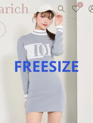 darich 자카드 로고 니트 미니 원피스 색스 다리치