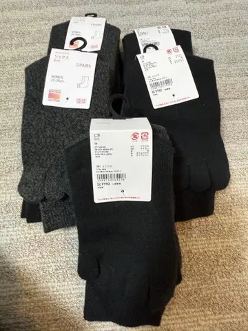 UNIQLO 히트텍 삭스 2 커플 세트 23-25cm