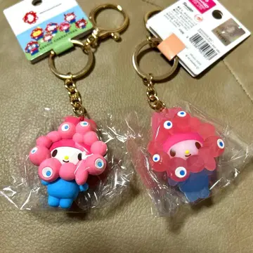 마이멜로디 만박 미야쿠미야쿠 산리오 키링 클리어 파스텔 2개