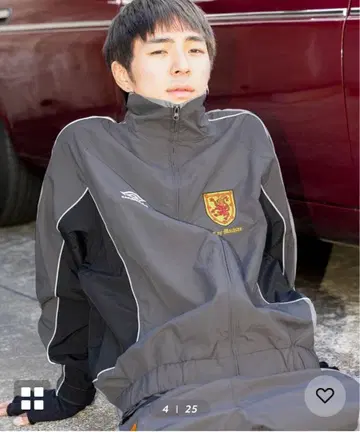 Umbro 그레이 나일론 자켓