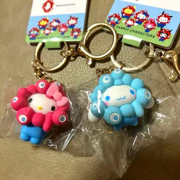 키티 시나몬 롤 만박 미야쿠미야쿠 산리오 키링 파스텔 2개